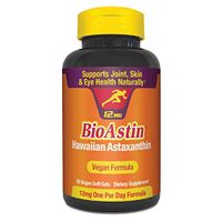 BioAstin Hawaiian Astaxanthin Vegan - 12mg, 50 Count -Â Hawaiian Grown Premium Antioxidant - Supports Recovery from Exercise + Joint, Skin, Eye Health Naturally