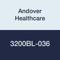 Andover Healthcare 3200BL-036 Coflex Non-Woven Cohesive Self-Adherent Wrap, 15' Length, 2" Width, Blue, Latex (Pack of 36)