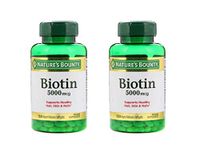 Nature's Bounty Biotin Softgels, 5000 mcg 150 ea (Pack of 2)
