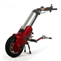 Life HS 12 Inch Electric Wheelchair, Sports & Folding Wheelchair Drive Head Electric Wheelchair Accessories Trailer Head Scooter,Red