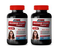 Vision Support Vitamins - Maximum Vision Support 925MG - with Lutein - Grape Seed Capsules - 2 Bottle 120 Capsules
