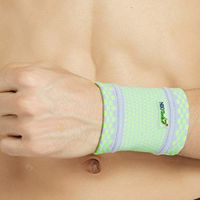 Neotech Care Wrist Band (1 Unit) - Lightweight, Elastic & Breathable Knitted Fabric - Sweat Absorption - Men, Women, Right or Left - for Sports, Exercise, Tennis, Gym - Grey Color (Size S)