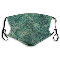 Flower Protective Mask with Gasket Disposable Water Repellent Multilayer Filter Adult Sunscreen Large Mask S