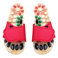 Milisten Massage Slippers Acupressure Reflexology Sandals Foot Massager Shoes Shiatsu Relax Sandals with Therapeutic Stone
