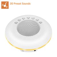 Sleep White Noise Machine, 20 Soothing Natural Sounds Therapy for Baby, Insomnia, Sleeping Trouble, Seniors, Office Break etc.Rest Easily with Timer Options, USB or Battery Powered