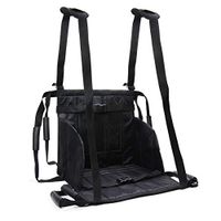 REAQER Patient Transfer Belt for Patient Seniors Wheelchair Belt Lift Stair Slide Slings Aid Foldable Oxford Cloth Black （8 Handles+2 Shoulder Straps）