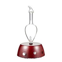 Elegance Nebulizing Essential Oil Diffuser for Aromatherapy by Organic Aromas Dark-Colored Wood Base and Glass Top