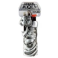Metal Lighter Case for BIC Lighters, Lighter Protector and Bottle Opener - Stereo Skull