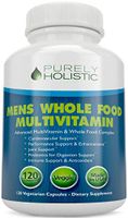 Multivitamin for Men Daily Supplement 120 Capsules Whole Food Multivitamin, Mens Multivitamin Organic, Vitamins, Minerals, Probiotics, Zinc, Selenium, Spirulina, Calcium, Turmeric, Magnesium