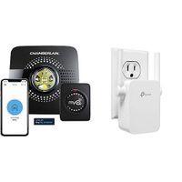 MyQ Smart Garage Door Opener Chamberlain MYQ-G0301 - Wireless with N300 WiFi Range Extender, Up to 300Mbps, WiFi Extender, Repeater, External Antennas & Compact Designed Internet Booster