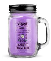 Beamer Candle Co. Aromatic Home Series 12oz Candle - Lavender Chamomile Scent Smoke Sticker