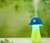 Ultrasonic Humidifier Diffuser USB 4Colors 5V Mini Aromatherapy CartoonFogger Nebulizer Essential Oil Diffuser Aroma Mist Maker (Blue)