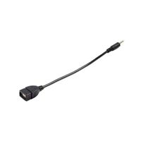 Topzone - 9 inches USB A Female to 3.5mm 4 pole Converter cable Cord