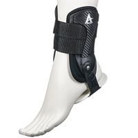 Active Ankle Volt, Rigid Ankle Brace for Injured Ankle Protection & Sprain Support, Volleyball, Cheerleading, Football Ankle Braces, Stabilizers for Injury Protection, Wear Over Socks, Black, Small