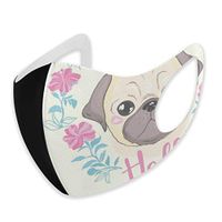 Masks Cute Cartoon Dog Puppies Hello Mask Mouth Washable Cotton Masks Face Masks Cover for Man and Woman
