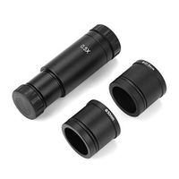 Microscope Adapter 0.5× C-Mount Lens Adapter Set, 23.2mm, 30mm and 30.5mm Ports for CCD Camera and Digital Eyepiece
