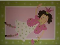 Fairy Princess Pink / Green Note Cards w/ Envelopes - Set of 8