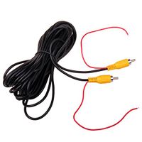 HitCar RCA Male to Male Plug Car Reverse Reversing Rear View Parking Backup Camera Video Audio Extension Cable with Detection Trigger Wire 10 Meters 32ft