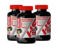 Brain Memory Supplements Best - Velvet Beans Extract - MUCUNA PRURIENS - Digestion Support Vitamins - 3 Bottles 180 Capsules