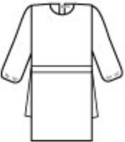 Halyard Health, Inc GOWN, IMPERVIOUS, OPEN BACK, BLUE, XXL, THUMB ( GOWN, IMPERVIOUS, OPEN BACK, BLUE, XXL, THUMB ) 100 Each / Case