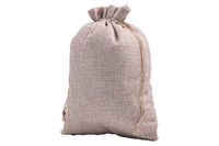 Sansam 10pcs 17.0x23.0cm/6.8''x9.2'' Big Size Plain Drawstring and Lining Hemp/Hessian Bags, Jewelry Pouches, Wedding Favors, Jewelry Packing, Gift Bags