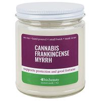 Cannabis Frankincense Myrrh Aromatherapy Candle - Energy Healing Terpenes - Supports Protection and Good Fortune
