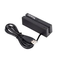 Credit Card Read, 3 Track USB Mini Credit Card Hi-co Magnetic Reader Swiper Stripe Strip Credit Card Swipe Speed Reader Swiper for POS System Cashier Registry Cash Register Quickbook