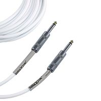 Ploynk 1/4 to 1/4 mono TS Instrument Straight Patch Cable 6 FT foot long White