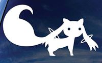 Kyubey Magical Girl Madoka 5" Anime Decal Sticker for Cars Laptops Tablets Skateboard - WHITE
