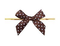 9 Color Gift Bows,Twist Tie Bows for Bakery Candy Lollipop Cello Bag(100 Pack)
