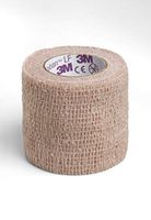 Coban LF Cohesive Bandage 2 Inch X 5 Yard Standard Compression Self-Adherent Closure Tan, 2082 - Sold by: Pack of One