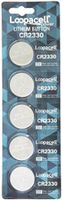 Loopacell 2330 CR2330 3V Lithium Battery x 5 Batteries