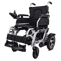 Dsgjjn Electric Wheelchair, 360 ° Joystick Lithium Battery Lightweight Folding Transport Wheelchair Chair, Electric Wheelchairs for Adults Elderly, Rollator Walker with Seat