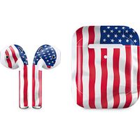 Skinit Decal Audio Skin for Apple AirPods with Wireless Charging Case - Officially Licensed Skinit Originally Designed USA Flag Design
