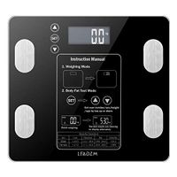 Body Fat Scale Bathroom Scale with Large LCD Backlit Display, Precision Digital Body Weight Scale with Step-On Technology for Body Weight, Fat, Water, Muscle, BMI, Bone Mass and Calorie