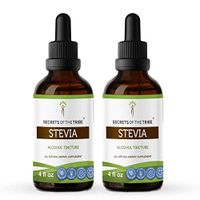 Secrets Of The Tribe Stevia Alcohol Tincture (Liquid Drops) 653 mg Organic Stevia (Stevia Rebaudiana) Dried Leaf (2x4 FL Oz) Liver Support Supplement