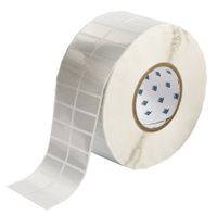 Brady THT-6-434-10 1.5" Width x 0.75" Height, B-434 Metallized Polyester, Gloss Finish Silver Thermal Transfer Printable Label (10000 per Roll)
