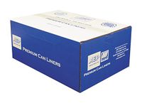 Webster Ultra Plus High-Density Clear Trash Can Liners, 45 Gallons.47 Mil Thick, 40in. x 48in, Box of 250