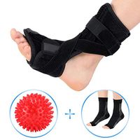 Alomejor Plantar Fasciitis Night Splint for Plantar Fasciitis Pain Relief Sleep Support, Adjustable Dorsal Drop Foot Orthotic Brace for Men