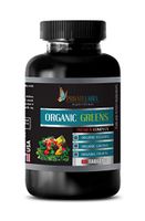 Cardiovascular Support Supplement - Organic Greens Premium Complex - Barley Grass Supplement - 1 Bottle 60 Tablets