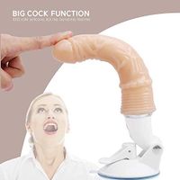 Silicone Massage Super Thick Silicone Soft Stick, Hands-Free Strong Suction Cup -Vibranting D-î-D'L'ô for Women Tight Design