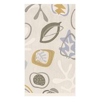 Caspari Kinetic Paper Guest Towel Napkins in Grey, Two Packs of 15