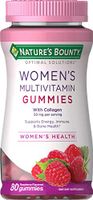Women's Multivitamin by Nature's Bounty Optimal Solutions, Multivitamin Gummies for Immune Support, Energy Suppoprt, Bone Health, Raspberry Flavor, 80 Gummies