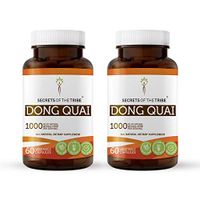 Dong Quai 60 Capsules(2 pcs.), 1000 mg, Organic Dong Quai (Angelica sinensis) Dried Root (2x60 Capsules)