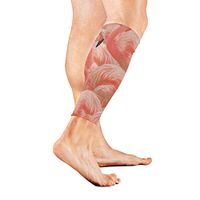Stretch Sport Calf Sleeve Flamingo Protective Guard for Men Women - Best Footless Compression Socks for Shin Splints, Running,Basketball Football (1 Pair)