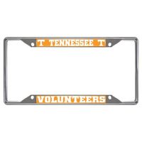 FANMATS NCAA University of Tennessee Volunteers Chrome License Plate Frame by Fanmats
