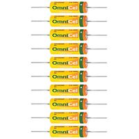 10x OmniCel ER14505HD 3.6V Size AA Lithium Battery w/Axial Pins For Smart Utility Metering, Emergency Backup, Data Collection, Smart Munitions, Unattended Sensors, Asset Tracking, Theft Prevention