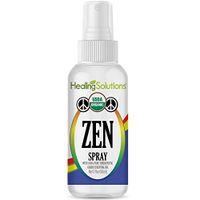 Organic Zen Blend Spray – Water Infused with Zen Blend Essential Oil – Certified USDA Organic - 2oz Bottle by Healing Solutions