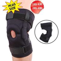 DISUPPO Large Knee Brace, Plus Size Maximum Knee Support with Hinged Stabilizer, Support Compression for Arthritis, Meniscus Tear, Knee Stability, Men, Women (Large Knee Brace, 4XL)