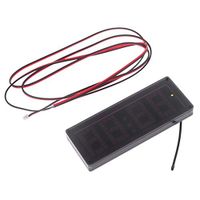 Mwergkou Car LED Dot Matrix Clock Temperature Voltage Display 4.0~25V Multi-Function 3in1 Time Thermometer Voltmeter